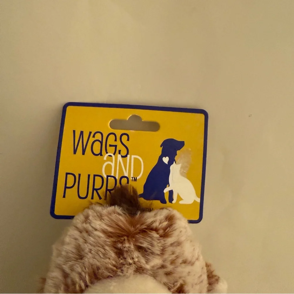 Wags And Purrs Monkey Dog Toy With Squeaker - Picture 2 of 5